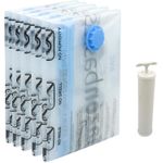 product_image_name-Generic-مجموعة من أكياس التخزين الشفافة بالضغط مع مضخة يدوية لتخزين الضروريات، موفرة للمساحة وقابلة لإعادة الاستخدام (15، كبير)-3