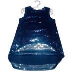 product_image_name-Generic-فستان اطفال بناتي مزين بالترتر تل للمناسبات - كحلي-3