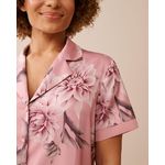 product_image_name-La Vie En Rose-Dahlia Print Satin and Chiffon Button-down Shirt-4