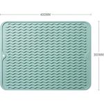 product_image_name-Generic-حصيرة تصريف، حصائر تجفيف الأطباق من السيليكون مانعة للانزلاق مقاومة للحرارة، صينية تصريف الأطباق متعددة الوظائف، لوح للأطباق، ملحقات مطبخ (قطعتان)-2