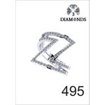 product_image_name-3Diamonds-Letter Z Platinum Plated Ring for Women with Zircon Stone - Silver-1