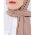 product_image_name-Generic-مجموعة من اثنين وشاح - طرحه - كريب - شيفون ساده كاجوال حجم كبير-5