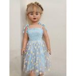 product_image_name-Generic-فستان بناتي من التل عباد الشمس اللون ازرق فاتح-2