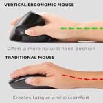 product_image_name-Generic-JR321 ماوس عمودي لاسلكي، ماوس تايب سي، متوافق مع الكمبيوتر واللابتوب، أسود ورمادي، مع تصميم مريح للاستخدام المكتبي-3