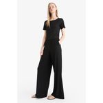product_image_name-Defacto-Woman Wide Leg Trousers - Black-1
