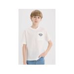 product_image_name-Defacto-Boy Crew Neck Regular Fit Short Sleeve T-Shirt - Ecru-2