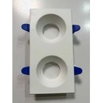 product_image_name-Generic-إطار سبوت لايت غاطس مزدوج (ثنائي) – أبيض مضاد للتوهج-1