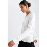 Defacto V-Neck Extra Soft Textured Basic Plain Knit Sweater
