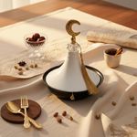 product_image_name-Generic-تمرية مائدة رمضان على شكل هلال - طبق تقديم تمر ومكسرات معدني - ابيض-5