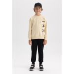 product_image_name-Defacto-Boy Crew Neck Relax Fit Sweat Shirt - Stone-3