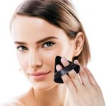 product_image_name-Generic-4 Triangular Powder Puff, 4 Mini Fingers, Soft Velour Synthetic Puffs for Wet and Dry Foundation, Black, White, Blue, Dark Pink-7