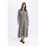 product_image_name-Defacto-Woman Shirt Dress Long Sleeve Woven Dress - BLACK-1