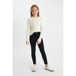 product_image_name-Defacto-Girl Skinny Fit Trousers - Black-2