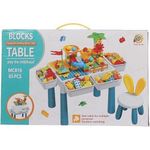 General MC816-2-90 Silicone Children's Cube Table with Chair by 3A, 85 Pieces, Multicolor