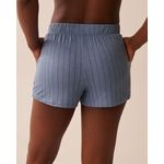 product_image_name-La Vie En Rose-Striped Soft Jersey Pajama Shorts-2