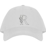 vector letter Baseball cap white R