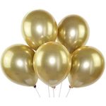 بالونات وإكسسوارات - 5 قطع/الوحدة 12" بالونات كونفيتي شفافة للزينة في حفلات الزفاف وحفلات الأطفال ولوازم أعياد الميلاد، ألعاب بالون الهواء D01 ذهبي