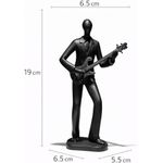 product_image_name-Generic-تمثال ديكور موسيقي عازف جيتار، تصميم عصري، لون أسود مطفي، قطعة فنية للمنزل والمكتب-3