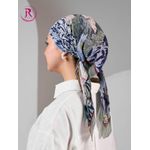 Generic Pleated Printed Chiffon Scarf - image 2
