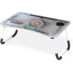 product_image_name-Generic-طاولة لابتوب للأطفال - مكتب سرير قابل للطي مع حامل كوب وفتحة لوحي - طاولة دراسة محمولة للرسم والكتابة والقراءة - مكتب حضن خفيف الوزن للاستخدام في المنزل والمدرسة والسفر (متعدد الألوان 6)-1