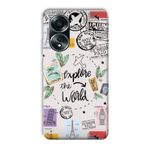 جراب هاتف محمول مطبوع من السيليكون SS متوافق مع Oppo Reno A78 4G