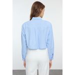 product_image_name-Trendyol-قميص قصير مزين بتفاصيل زرقاء من ترينديول-5