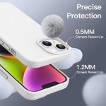 product_image_name-Generic-غطاء سيليكون لجهاز iPhone 14 (بحجم 6.1 بوصة)، غطاء حماية كامل الجسم بملمس ناعم حريري، غطاء مقاوم للصدمات مع بطانة من الألياف الدقيقة البيضاء.-3