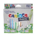 Carioca كاريوكا-طقم الوان كاريوكا 12 لون فلوماستر للتلوين على القماش صناعة ايطالية