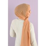 product_image_name-Generic-طرحه شيفون كريب ساده لون برتقالي-2