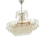 Kandil نجفه 65 * 30 سم وزه بيضاوى كروم