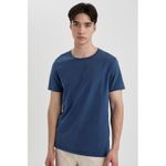 Defacto Regular Fit Crew Neck Basic Solid Short Sleeve T-Shirt