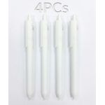 product_image_name-Generic-قلم بلاستيك ناعم لعشاق اللون الأبيض، 5 قطع-1