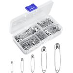 product_image_name-Generic-مجموعة من 260 دبوس أمان - 5 أحجام من 19 مم إلى 55 مم، دبابيس أمان معدنية مقاومة للصدأ، دبابيس أمان متينة للملابس والحرف اليدوية والخياطة والأعمال اليدوية وتصميم الأزياء، (260، فضي)-1