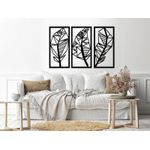 product_image_name-Generic-ورق حائط شكل هندسي 3 ألواح خشب 80x120 لون اسود-1