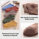 product_image_name-Generic-A set of 3 pairs of short winter ankle socks lined with fur, warm and soft unisex socks, providing protection from the cold, in fashionable colors and comfortable for everyday and home wear.-3
