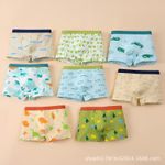 product_image_name-Arsuxeo-8pcs Boys Boxer Sets Briefs Kids Cotton Underwear Baby Underpants Teenager Cartoon Children Panties-3