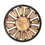 product_image_name-Generic-ساعة حائط خشبية حديثة 40 سم - تصميم دائري بأرقام رومانية-1