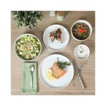 product_image_name-Generic-مجموعة أطباق وأوعية من البورسلين الأبيض مكونة من 25 قطعة قابلة للتكديس، لخدمة 5أشخاص.-4