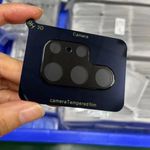 واقي عدسة الكاميرا متوافق مع هاتف سامسونج جالكسي اس  22 الترا - اسود