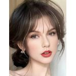 product_image_name-Generic-امتداد شعر مستعار يومي بطول متوسط وقصة غرة (قد يكون الشعر المستعار أطول عند الوصول، ويمكن إعادة تصفيفه وتنعيمه حسب الرغبة)، مشابك شعر، أربطة شعر، مثبتات شعر-6