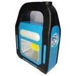 product_image_name-Generic-كشاف طوارئ ليد قابل للشحن بالكهرباء و الطاقة الشمسية و باور بانك - أزرق  (1Pcs)-1