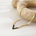 product_image_name-Generic- Snake Chain Necklace for Women Stainless Steel 14K Gold Plated Waterproof Fade-Resistant Allergy-Resistant Elegant Design Perfect for Gifts and Occasions-2