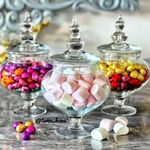 product_image_name-Generic-برطمان زجاجي اسطوانية شفافة بتصميم بسيط من بوبونييه، حاوية تخزين الحلوى، محكمة الغلق، 25 سم طول *27 سم عرض *27 سم ارتفاع، 500 غرام-3