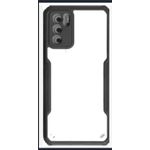 غطاء خلفي شفاف مقاوم للصدمات لـ Oppo Reno 6 4G بحماية كاملة للكاميرا، مصنوع من الأكريليك الشفاف مع إطار ملون متوافق مع Oppo Reno 6 4G