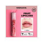 Monaya LO002 Fruit Lip Gloss, Natural Glossy Finish, Nourishing Lip Oil for Soft & Shiny Lips, Hydrating, Non-Sticky, Long-Lasting Moisture, Fruity Scent Lip Care