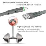 product_image_name-Yesido- CA-40 1.2M 2.4A Flat Type-C Data Cable with LED Indicator-2