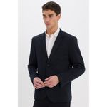 product_image_name-Defacto-Man Mono Neck Modern Fit Blazer - Navy-1