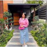 product_image_name-iLADY-Long Front-Button Denim Skirt-2