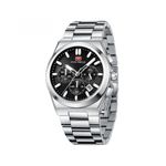 product_image_name-MINI FOCUS-ساعات رجالية كوارتز من الفولاذ المقاوم للصدأ فضي وأسود 0614-1