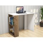 product_image_name-Generic-Studying Desk in White, Compact Computer Desk for SmalLSpaces, L90 x W40 cm Work from Home Table, Minimalist Writing Desk for Bedroom or Office, Sleek Design-5